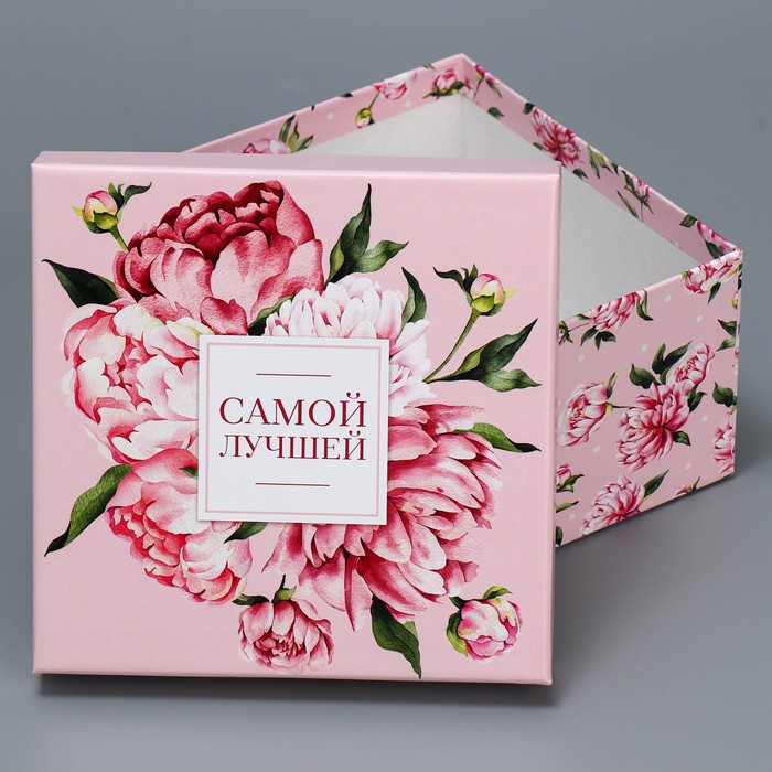 Набор коробок 6 в 1, упаковка подарочная, «Цветы», 10.2 х 10.2 х 6 - 20 х 20 х 11 см - фото 1907623730