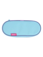 Пенал - футляр Calligrata, 85×210×50 мм, с откидной планкой, мягкий, текстильный, мятный/светло-сиреневый - Фото 4