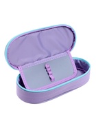 Пенал - футляр Calligrata, 85×210×50 мм, с откидной планкой, мягкий, текстильный, мятный/светло-сиреневый - Фото 7