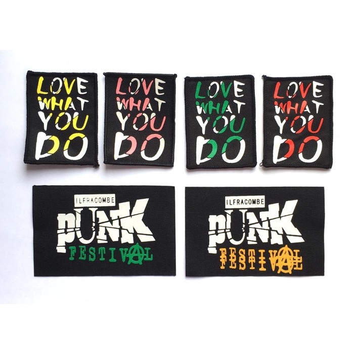 Нашивка Love what you do, Punk festival, размер до 4,5 см - Фото 1