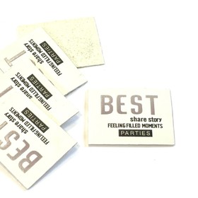 Нашивка Best, размер 4x3 см, цвет белый Ош