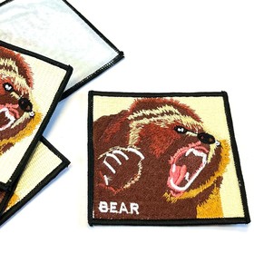 Нашивки «Медведь», размер 8x8 см