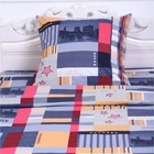 Постельное бельё 1,5сп Ночной город бордовый, 150х210см, 150х210см, 70х70 см, бязь, 120 г/м, 100% хлопок 9460434 - фото 13408419