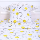 Постельное бельё 1,5сп Смайлы, 150х210см, 150х210см, 70х70 см, бязь, 120 г/м, хлопок 100% - фото 22484272