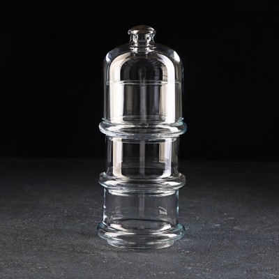 Набор ёмкостей стеклянных с крышкой Villa Patisserie, одна ёмкость 210 мл, 3 шт