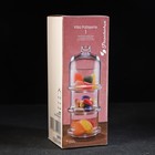 Набор ёмкостей стеклянных с крышкой Villa Patisserie, одна ёмкость 210 мл, 3 шт - Фото 5