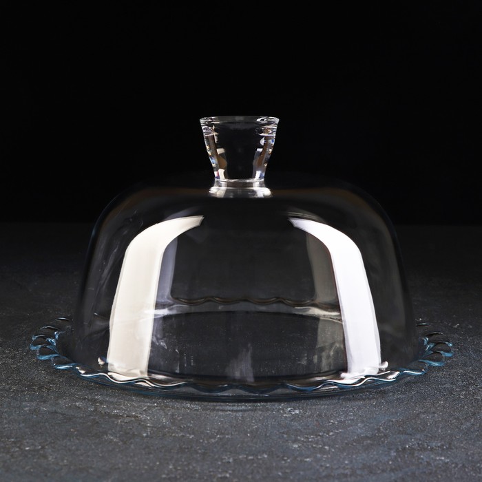 Блюдо с крышкой стеклянное Patisserie, d=26.4 см, h=15.5 см - Фото 1