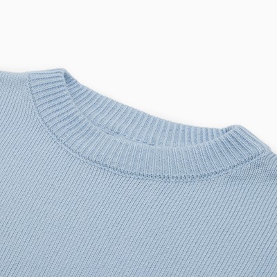 Джемпер женский MINAKU: Casual collection, цвет экрю, голубой, размер 42