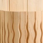 Абажур для бани и сауны «Волны», липа, настенный - Фото 3