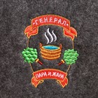 Шапка для бани "Буденовка. Генерал пара и жара" экофетр 9495469 - фото 16158226