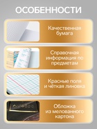 Набор предметных тетрадей Calligrata «Мрамор светлый», 10 предметов, 48 листов, со справочным материалом, обложка из мелованного картона, УФ-лак, б�... - Фото 5