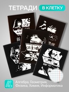 Набор предметных тетрадей Calligrata «Комикс Аниме», 12 предметов, 48 листов, со справочным материалом, обложка из мелованного картона - Фото 2