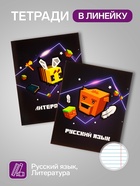 Набор предметных тетрадей Calligrata «Пиксели», 10 предметов, 36 листов, со справочным материалом, обложка из мелованного картона, блок офсет - Фото 4