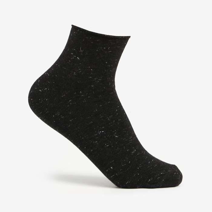 Носки женские, цвет чёрный, размер 25