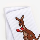 Носки женские, цвет белый/кенгуру, размер 23 - фото 51640566