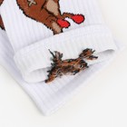 Носки женские, цвет белый/кенгуру, размер 23 - фото 51640567