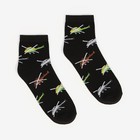 Носки мужские, цвет чёрный/вертолеты, размер 42-43 - фото 51083072