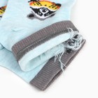 Носки женские "Еноты с арбузом", цвет голубой, размер 38-40 - фото 41581386