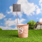 Кашпо-ведерко "Для тебя" с табличкой для записей, 8х11см - фото 38282092