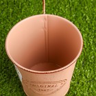 Кашпо-ведерко "Для тебя" с табличкой для записей, 8х11см - фото 38282095