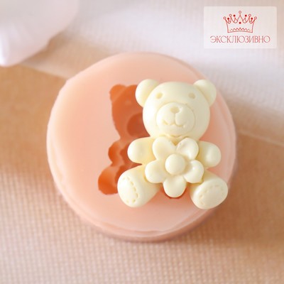 Силиконовый молд, форма для заливки «Мишка», 2×2.5 см