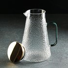Набор для напитков из стекла Magistro «Сара», 5 предметов: кувшин 1,75 л, 4 кружки 300 мл - Фото 4