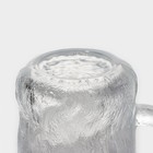 Кружка стеклянная Доляна «Айс», 340 мл - Фото 4