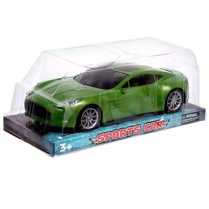 Машина инерционная «Спорт Кар», 1:16, цвет зелёный - фото 1898837008