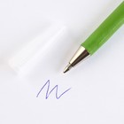 Ручка прикол шариковая синяя паста «Розовая гербера» подарочная на 8 марта - фото 9766711