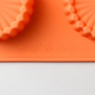 Форма для выпечки Доляна «Конди», силикон, 8 ячеек, 28×16×2,1 см (d=5,4 см), цвет оранжевый - Фото 4