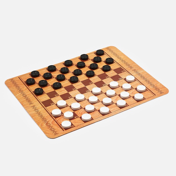 Настольная игра 3 в 1: шахматы, шашки классические, шашки стоклеточные - фото 1907624203