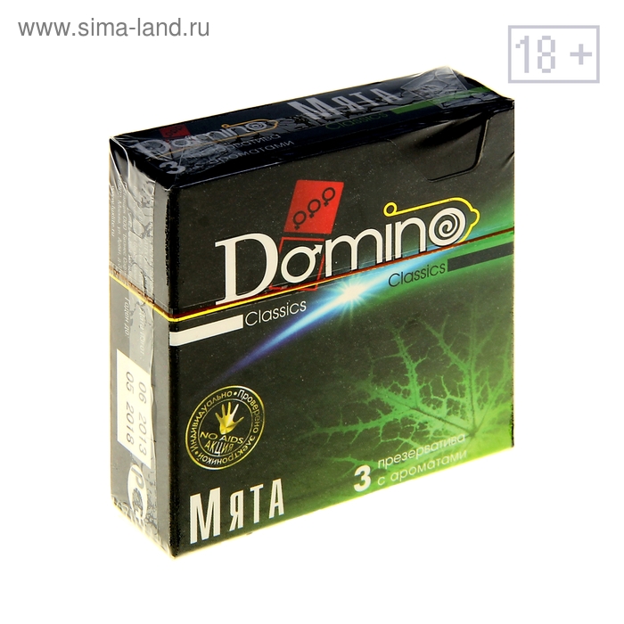 Презервативы Domino Classics Мята, 3 шт. - Фото 1