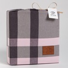 Постельное бельё Этель евро Grey grid 200х220 см,220х240 см,50х70-2шт, 100% жатый хлопок, 140 гр/м2 - Фото 7