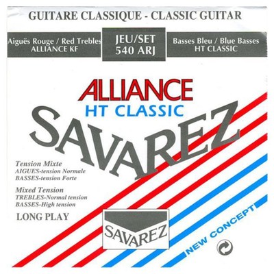 Комплект струн для классической гитары 540ARJ Alliance HT Classic смешан натяж, посеребр