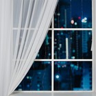 УЦЕНКА Гирлянда «Занавес» 1.6×1.6 м роса, IP20, серебристая нить, 160 LED, свечение тёплое белое, 8 режимов, 220 В - Фото 2