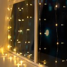 УЦЕНКА Гирлянда «Занавес» 1.6×1.6 м роса, IP20, серебристая нить, 160 LED, свечение тёплое белое, 8 режимов, 220 В - Фото 3