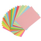 Бумага цветная Calligrata, А4, 100 листов, 20 цветов, пастель, интенсив, неон, умеренный, 80 г/м², МИКС - Фото 3