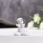 Фигурка полистоун «Ангелок сидит на сердце в венке из роз», 3.5×3×4 см, МИКС - Фото 5