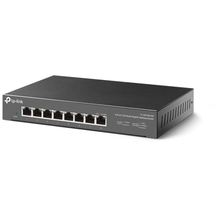 Коммутатор TP-Link TL-SG108-M2, неуправляемый, 8х100/1000/2.5GBASE-T - фото 51431124