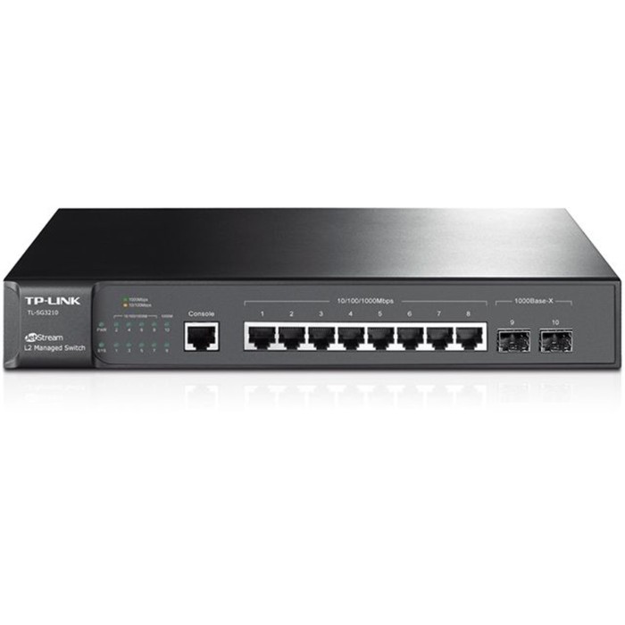 Коммутатор TP-Link TL-SG3210 управляемый 8х101001000BASE-T 1507900₽