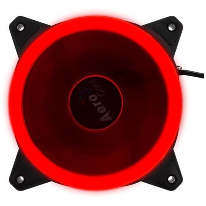 Вентилятор Aerocool Rev Red, 120x120 мм, 3-pin, 15dB, 153 гр, LED, Ret - фото 51308474