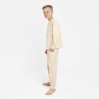 Пижама для мальчика (лонгслив, брюки) MINAKU цвет бежевый, рост 98 - Фото 2