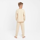 Пижама для мальчика (лонгслив, брюки) MINAKU цвет бежевый, рост 98 - Фото 3