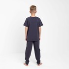 Пижама для мальчика (футболка, брюки) MINAKU, графитовая, рост 152 см - Фото 3