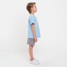 Комплект для мальчика (футболка, шорты) MINAKU цвет св-голубой/серый, рост 98 - Фото 2