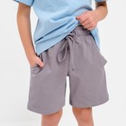 Комплект для мальчика (футболка, шорты) MINAKU цвет св-голубой/серый, рост 98 - Фото 5