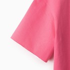 Комплект для девочки (футболка, шорты) MINAKU цвет розовый, рост 134 - Фото 5