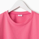 Комплект для девочки (футболка, шорты) MINAKU цвет розовый, рост 140 - Фото 4