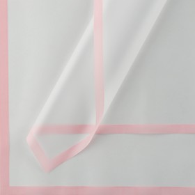 Плёнка для цветов матовая упаковочная «Кайма» розовая 0,5х9 м