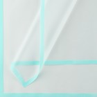 Плёнка для цветов упаковочная матовая «Кайма», тиффани, 0.5 х 9 м - фото 10239847